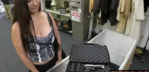  Huge butt woman nailed by horny pawn man